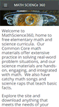 Mobile Screenshot of mathscience360.org